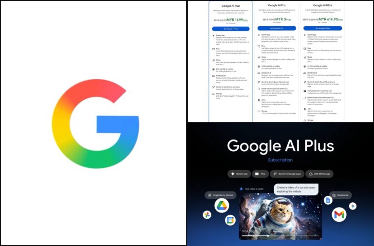 Pelan Google AI Pelancaran di Malaysia Langganan Gemini dari RM11.99