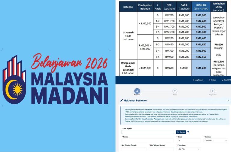 STR 2026 Panduan Lengkap untuk Mohon dan Semak Status Bayaran